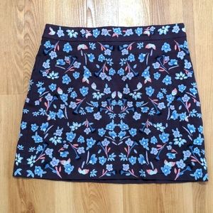 Loft straight print skirt